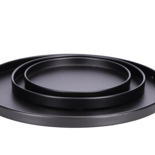 Tablett "Basic rund" - schwarz