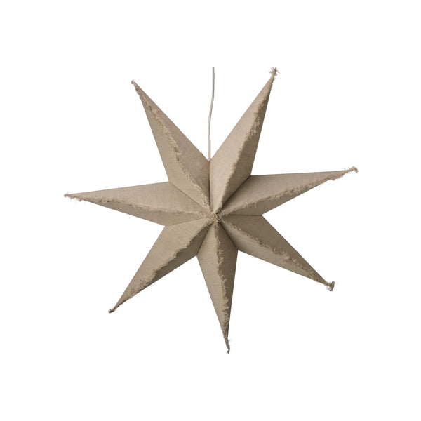 Leinenstern "Flores" mit Beleuchtung - 2