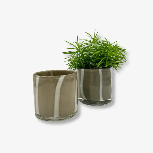 Teelicht "Sweet-Sue" - grau - 2