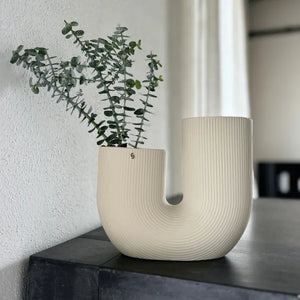 Vase "Stråvalla" - beige