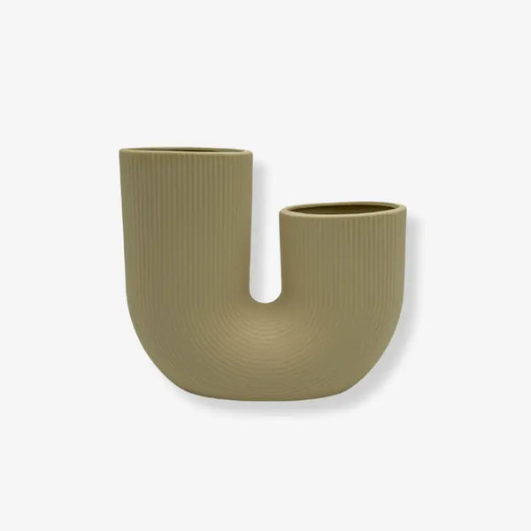 Vase "Stråvalla" - beige - 1