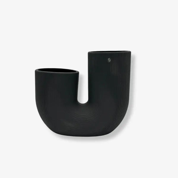 Vase "Stråvalla" - schwarz - 1