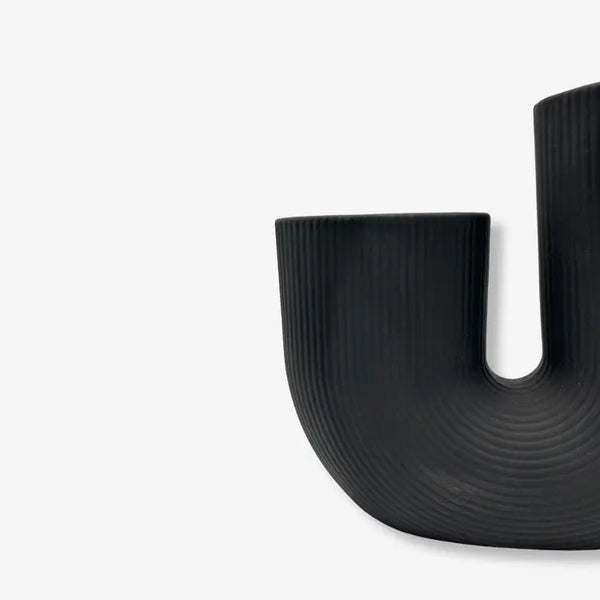 Vase "Stråvalla" - schwarz - 2