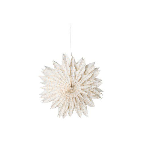 Papierstern "Glow dot" mit Beleuchtung