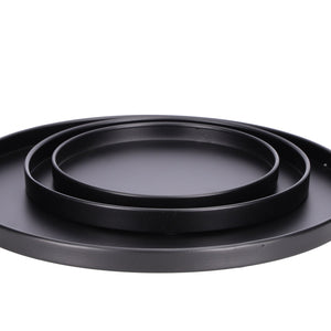 Tablett "Basic rund" - schwarz 