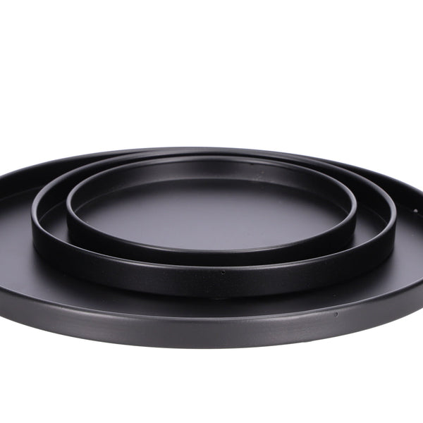 Tablett "Basic rund" - schwarz 